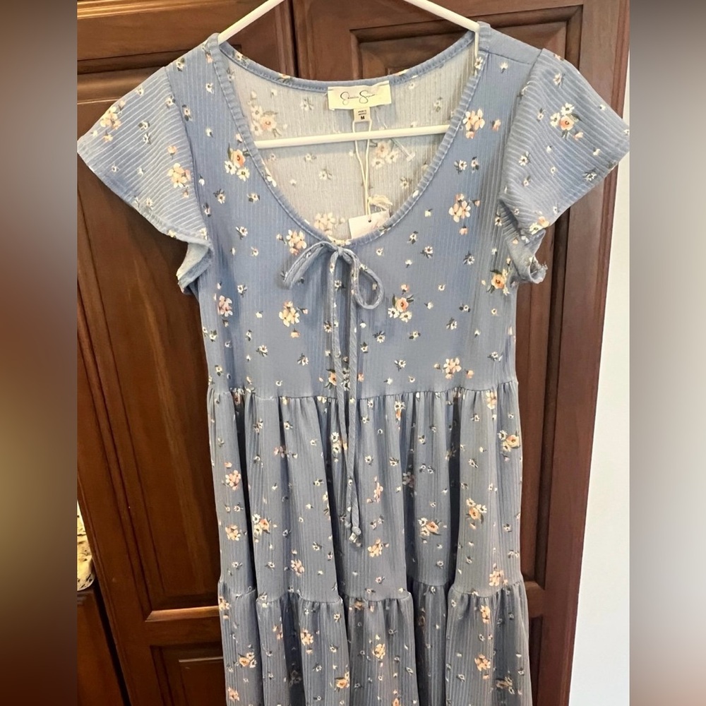 Jessica Simpson blue floral dress